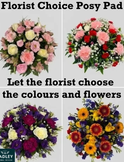 Florist Choice Funeral Posy Pad