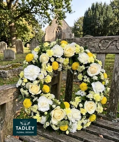 Wreath With White & Yellow
