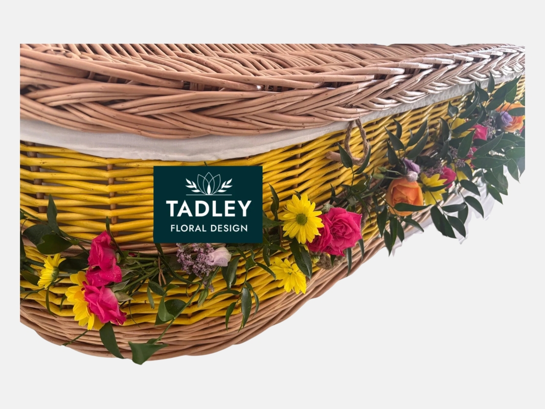 Country Coffin Spray & Garland 4' Bright Colours