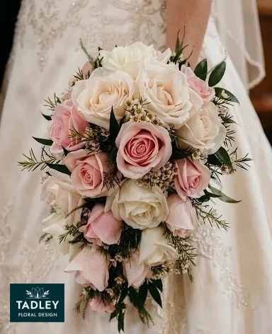 Shower Bouquet Pink & White