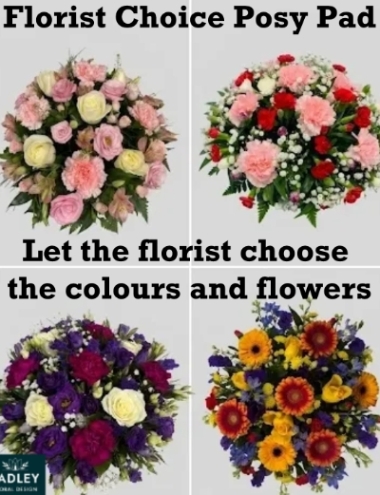 Florist Choice Funeral Posy Pad