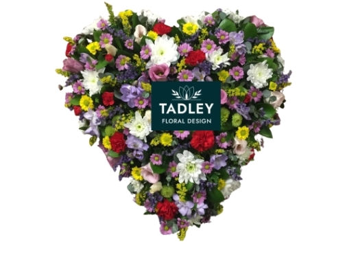 Heart Solid Mixed Flowers