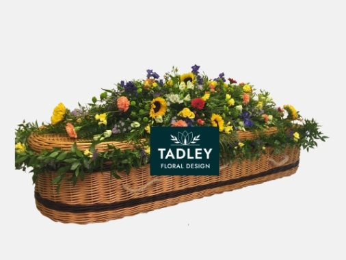 Coffin Spray & Garland Bright Colours 6'