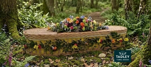 Country Coffin Spray & Garland 4' Bright Colours