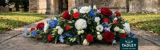 Single Ended Spray Red, White & Blue