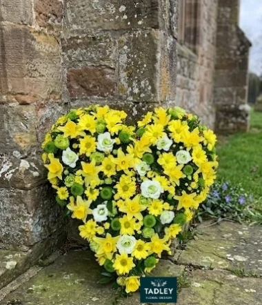 Heart Yellow, White & Green