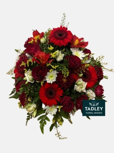 Posy Bowl Red, White & Yellow